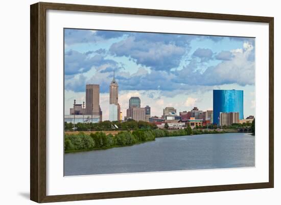 Indianapolis Skyline.-rudi1976-Framed Photographic Print