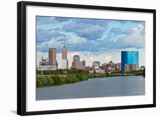 Indianapolis Skyline.-rudi1976-Framed Photographic Print