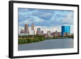 Indianapolis Skyline.-rudi1976-Framed Photographic Print