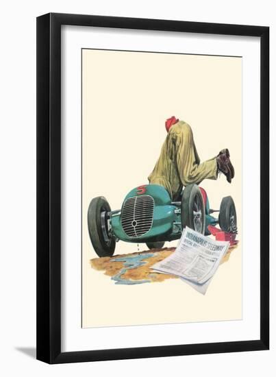 Indianapolis Speedway-R. Hook-Framed Art Print