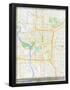 Indianapolis, United States of America Map-null-Framed Poster