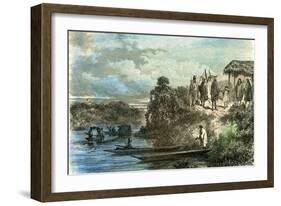 Indians 1869 Peru-null-Framed Giclee Print