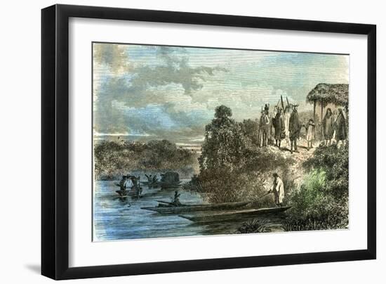 Indians 1869 Peru-null-Framed Giclee Print