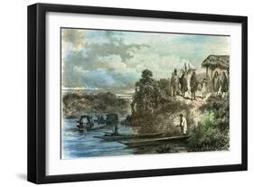 Indians 1869 Peru-null-Framed Giclee Print