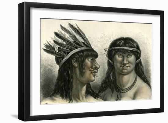 Indians 1869 Peru-null-Framed Giclee Print