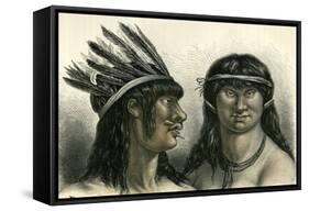 Indians 1869 Peru-null-Framed Stretched Canvas