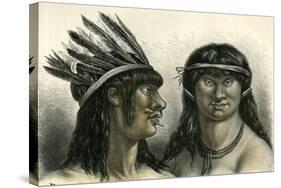 Indians 1869 Peru-null-Stretched Canvas