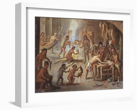 Indians as Cannibals, 17th Century-Jan van Kessel-Framed Giclee Print