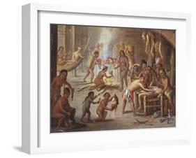 Indians as Cannibals, 17th Century-Jan van Kessel-Framed Giclee Print