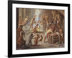 Indians as Cannibals, 17th Century-Jan van Kessel-Framed Giclee Print