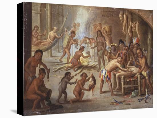 Indians as Cannibals-Jan van Kessel the Elder-Stretched Canvas