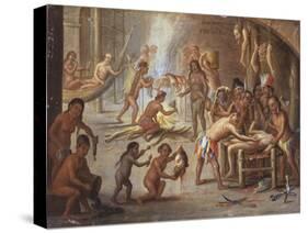 Indians as Cannibals-Jan van Kessel the Elder-Stretched Canvas