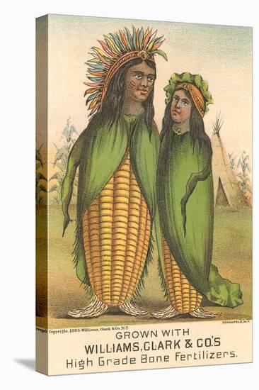 Indians as Ears of Corn-null-Stretched Canvas