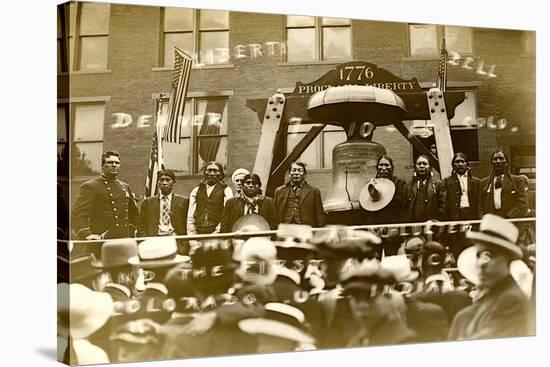 Indians at Liberty Bell, Denver-null-Stretched Canvas