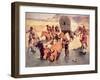 Indians Attacking a Pioneer Wagon Train-Frederic Sackrider Remington-Framed Giclee Print