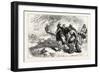 Indians Bringing Beaver Skins to Fleet, USA, 1870s-null-Framed Giclee Print