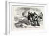 Indians Bringing Beaver Skins to Fleet, USA, 1870s-null-Framed Giclee Print