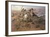Indians Discovering Lewis and Clark, 1896-Charles Marion Russell-Framed Giclee Print