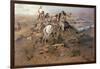 Indians Discovering Lewis and Clark, 1896-Charles Marion Russell-Framed Giclee Print