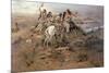 Indians Discovering Lewis and Clark, 1896-Charles Marion Russell-Mounted Giclee Print