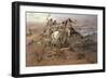 Indians Discovering Lewis and Clark, 1896-Charles Marion Russell-Framed Giclee Print