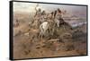 Indians Discovering Lewis and Clark, 1896-Charles Marion Russell-Framed Stretched Canvas