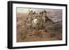 Indians Discovering Lewis and Clark, 1896-Charles Marion Russell-Framed Giclee Print