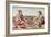 Indians Eating a Meal, engraved by Theodore de Bry-John White-Framed Giclee Print