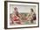 Indians Eating a Meal, engraved by Theodore de Bry-John White-Framed Giclee Print