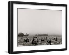 Indians Fishing in the Rapids, Sault Ste. Marie, Mich.-null-Framed Photo