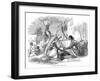 Indians Grinding Corn-L Benwell-Framed Art Print