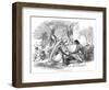 Indians Grinding Corn-L Benwell-Framed Art Print