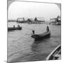 Indians in Log Canoes, Lake Maracaibo, Venezuela, C1900s-null-Mounted Photographic Print