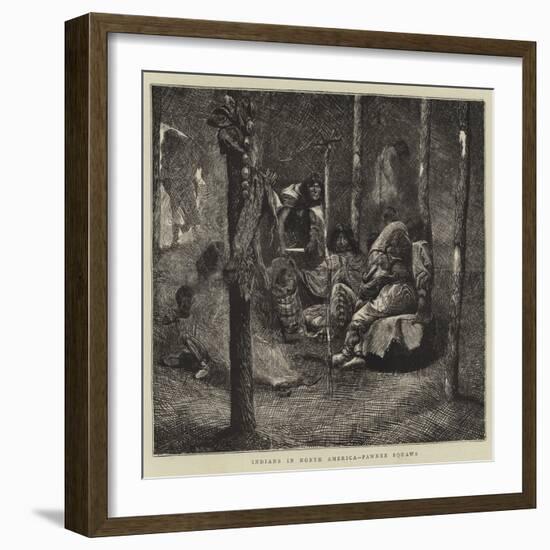 Indians in North America, Pawnee Squaws-Arthur Boyd Houghton-Framed Giclee Print