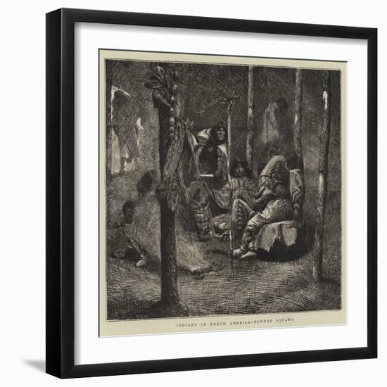 Indians in North America, Pawnee Squaws-Arthur Boyd Houghton-Framed Giclee Print