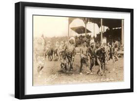 Indians in Wild West Show-null-Framed Art Print