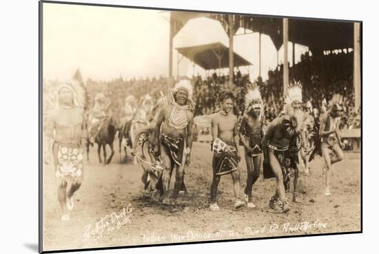 Indians in Wild West Show-null-Mounted Art Print