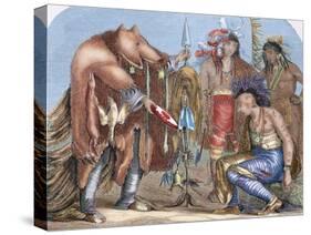 Indians. Iroquois and Chippewa Doctors.-Tarker-Stretched Canvas