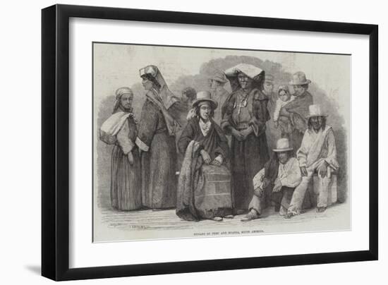 Indians of Peru and Bolivia, South America-null-Framed Giclee Print