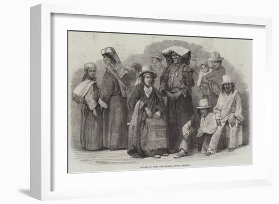 Indians of Peru and Bolivia, South America-null-Framed Giclee Print