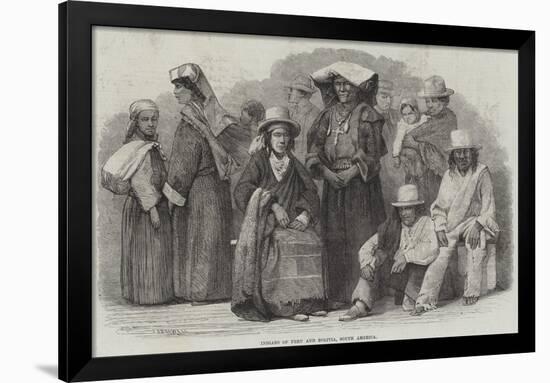 Indians of Peru and Bolivia, South America-null-Framed Giclee Print