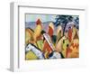 Indians on Horseback. 1911-August Macke-Framed Giclee Print