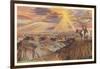 Indians on Horseback by Painted Desert-null-Framed Art Print