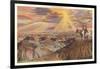 Indians on Horseback by Painted Desert-null-Framed Art Print