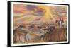 Indians on Horseback by Painted Desert-null-Framed Stretched Canvas