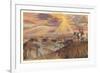 Indians on Horseback by Painted Desert-null-Framed Premium Giclee Print