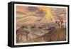 Indians on Horseback by Painted Desert-null-Framed Stretched Canvas