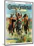 "Indians on Horseback," Country Gentleman Cover, November 1, 1929-Paul Strayer-Mounted Giclee Print