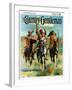 "Indians on Horseback," Country Gentleman Cover, November 1, 1929-Paul Strayer-Framed Giclee Print