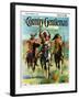 "Indians on Horseback," Country Gentleman Cover, November 1, 1929-Paul Strayer-Framed Giclee Print